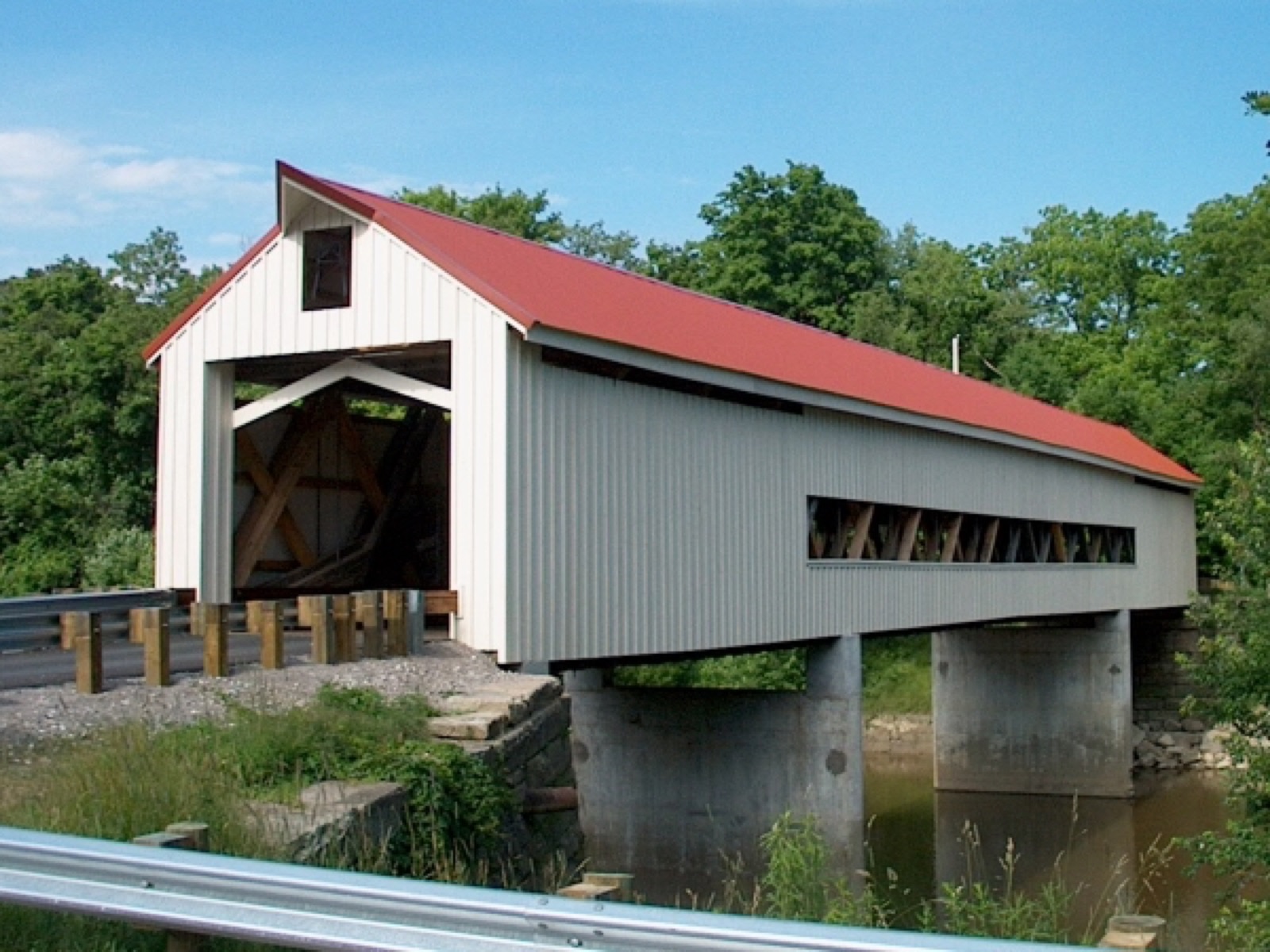The Mechanicsville Road Covered Bridge in Austinburg Township