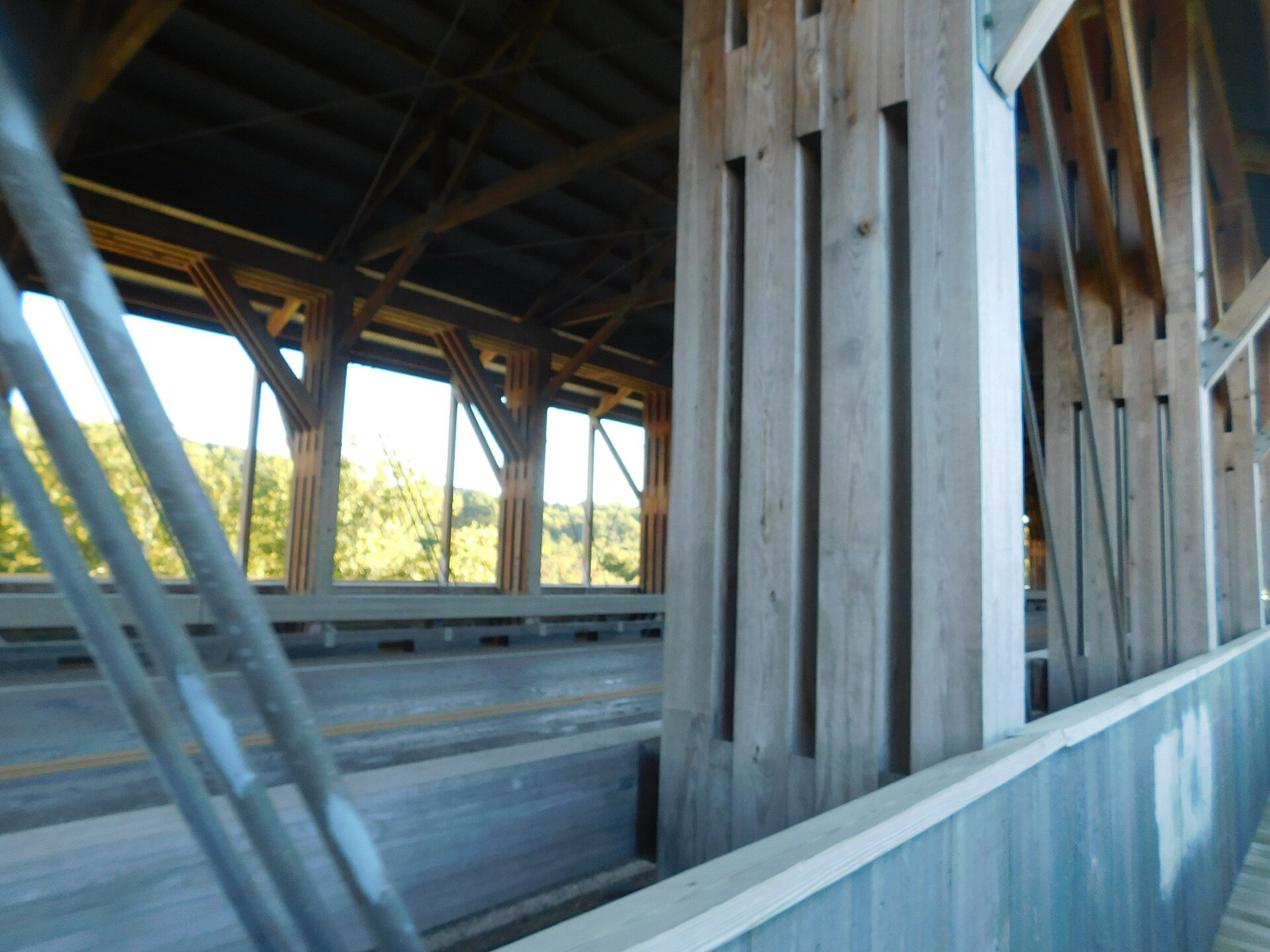 The Smolen-Gulf Covered Bridge above the Ashtabula River gulf