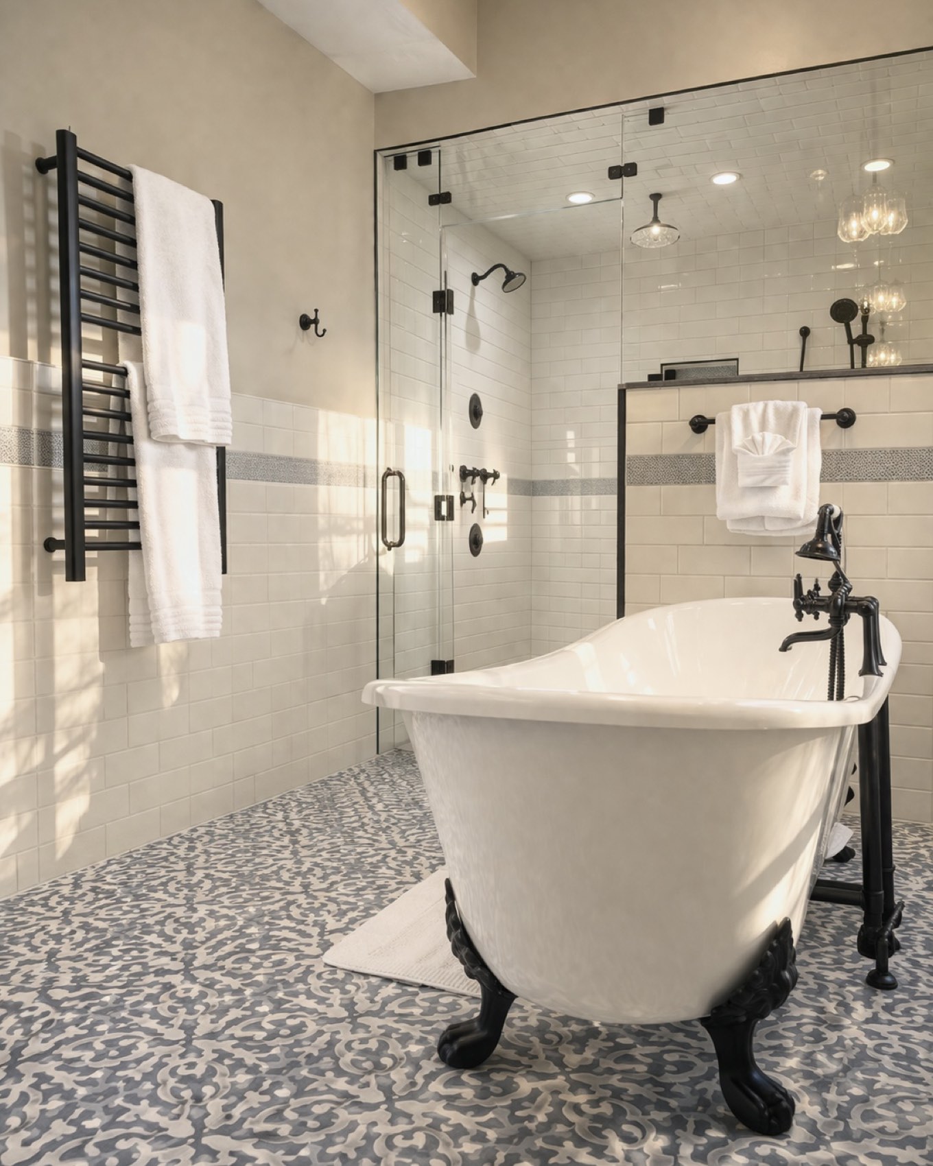 The clawfoot tub in Room 101