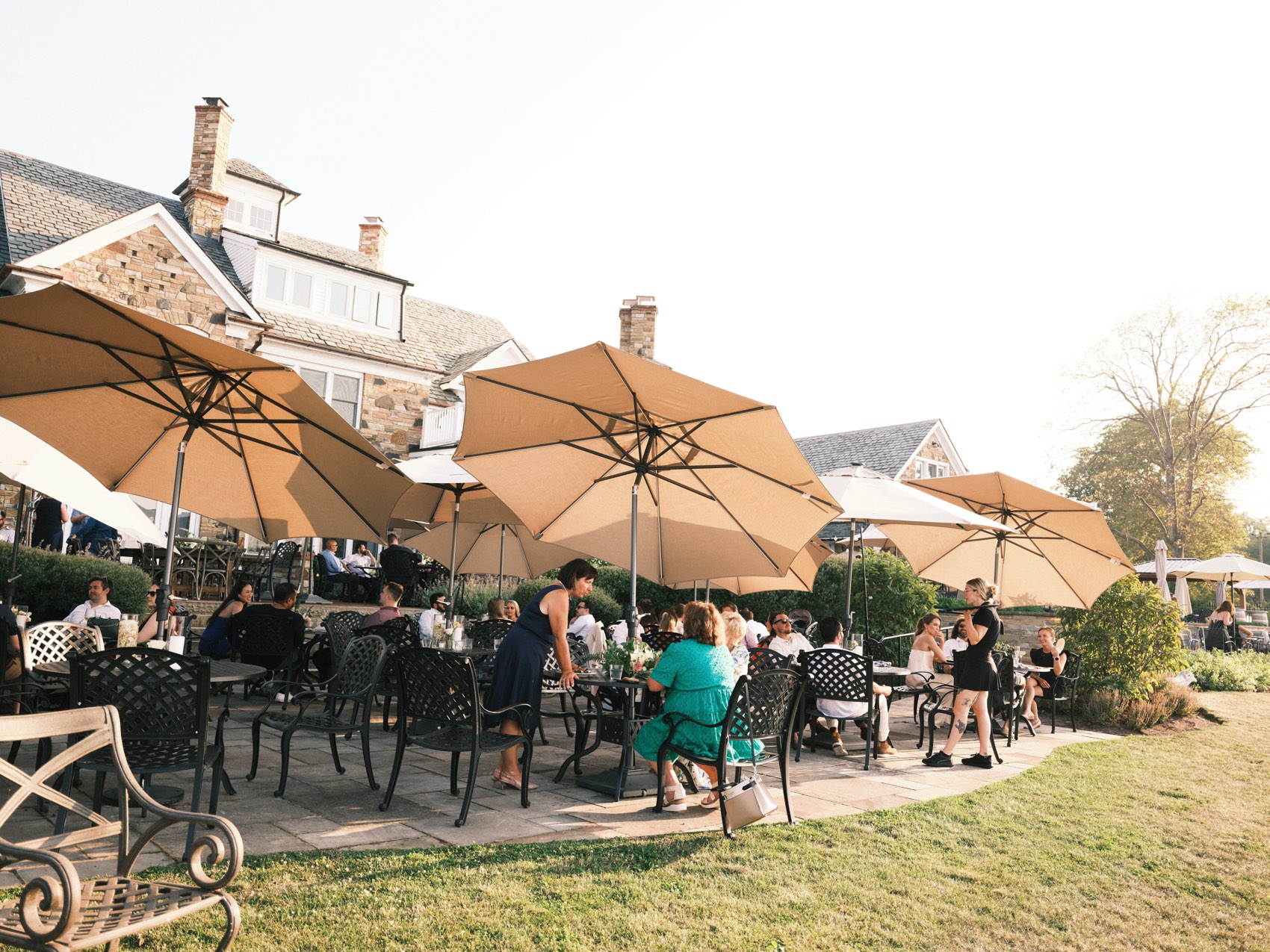 The patio, full