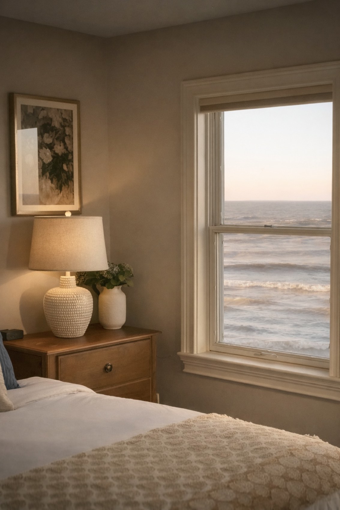 A room facing the water