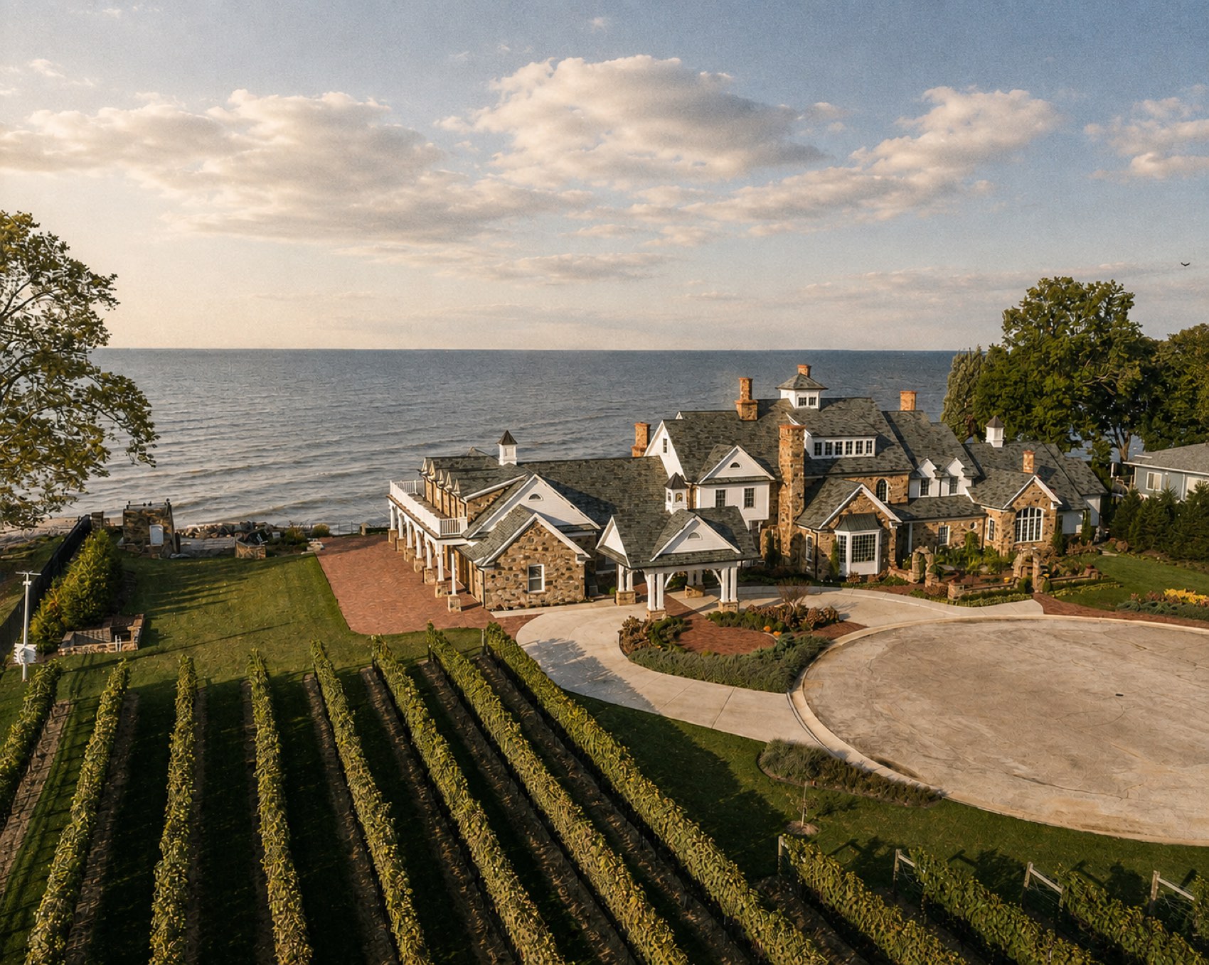 The vineyard and the house